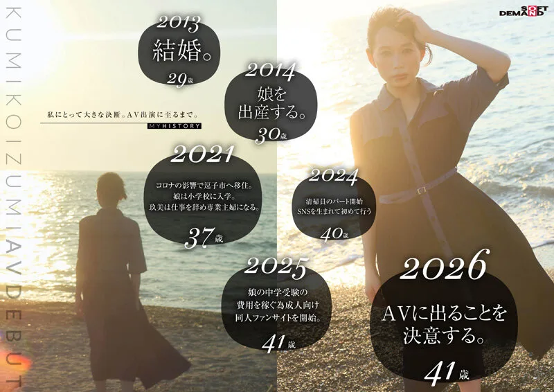 コロナ移住から5年。慣れない生活での寂しさを埋めたくて神奈川県逗子市の自宅でAV DEBUT 小泉玖美41歳 サンプル画像5