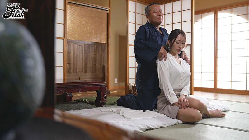 盲目の按摩に施術され…イグイグ体質にされた巨乳若妻 菊乃らん サンプル画像4