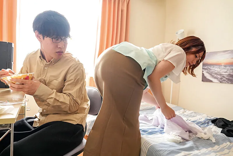 チー牛息子に孕まされた豊満な義母… 旦那に秘密のマン汁だくだくザーメンましまし 家庭内近親交尾 夕季ちとせ サンプル画像3