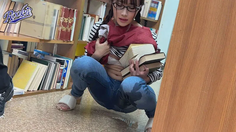 図書館で働く地味っこ眼鏡女子を館内痴●してレ●プ!イキ狂わせて完堕ち肉便器化 斉藤帆夏 サンプル画像5