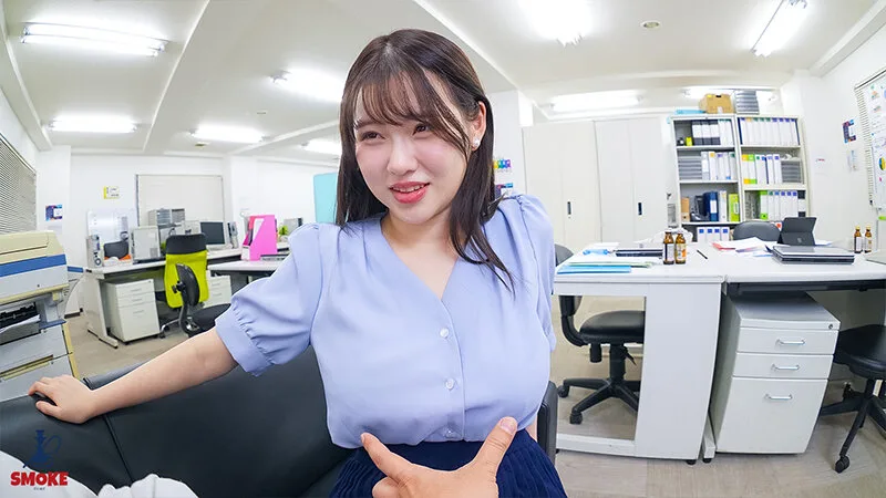 【乳首開発セクハラ】残業中のオフィスで二人きり、無自覚パツパツおっぱい挑発してしまい中年スケベ部長から若肌乳首をネチっこくいじられチクイキ絶頂してしまう色白巨乳部下OL 丸最レア サンプル画像16